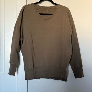 Universal Standard Olive Crewneck Sweatshirt